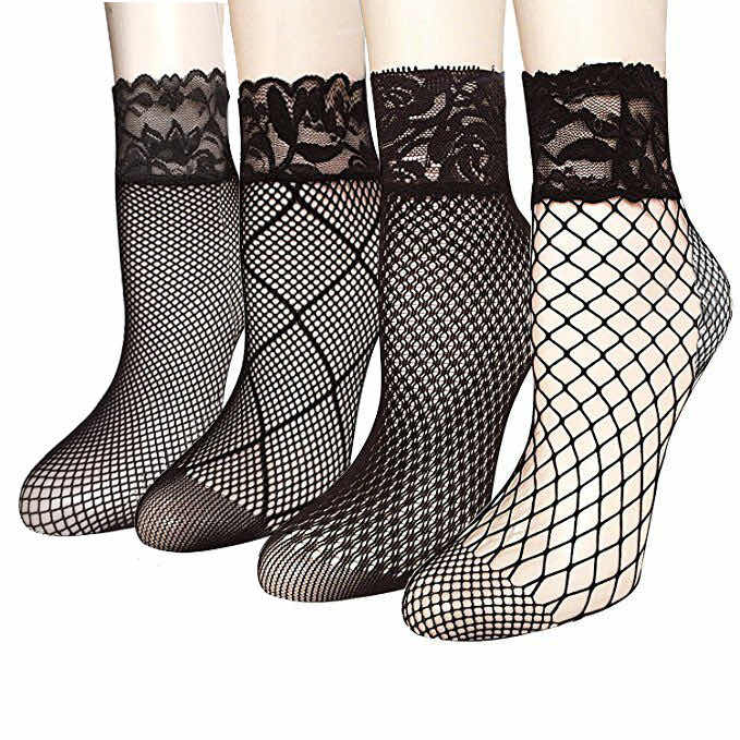 Lattice Lace Fishnet Socks #3 in photo