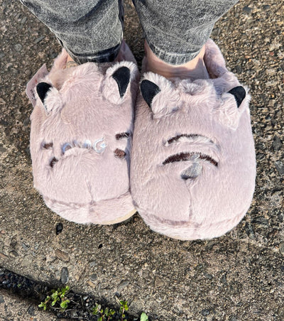 Soft Kitty Furry Slippers - Coco