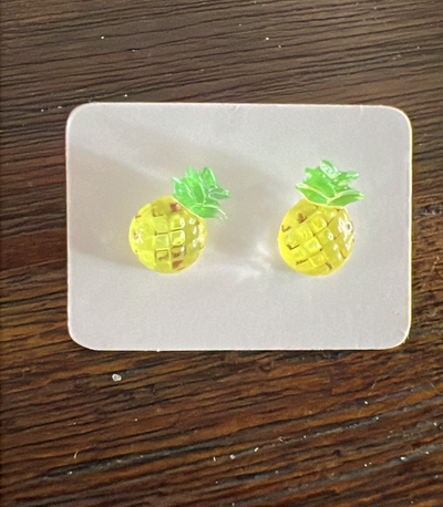 Cuties Mini Stud Earrings - Pineapple