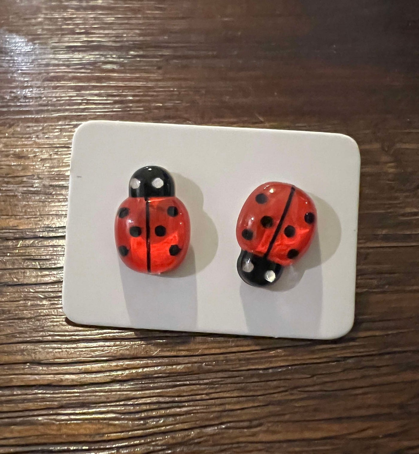 Cuties Mini Stud Earrings - Ladybug