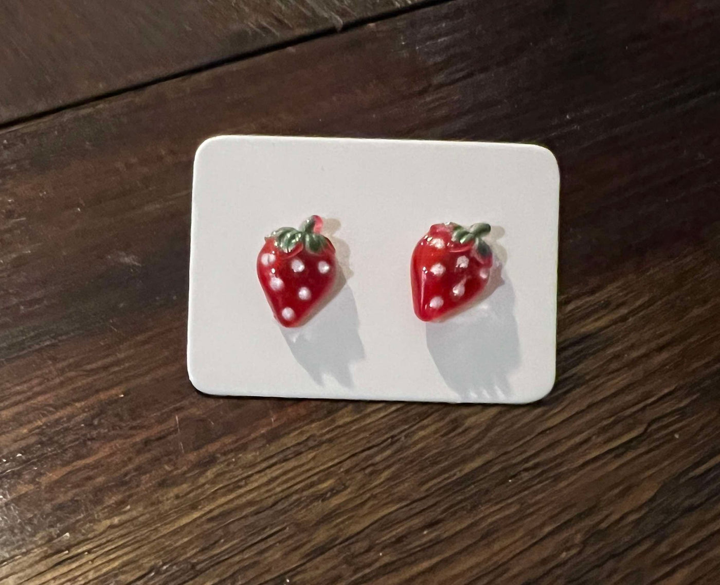 Cuties Mini Stud Earrings - Strawberry