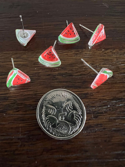 Cuties Mini Stud Earrings - Watermelon