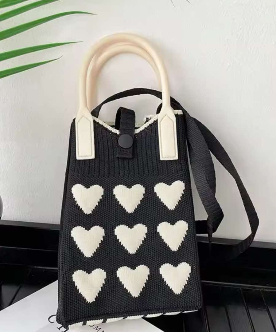 Sweetheart Phone Tote - Black