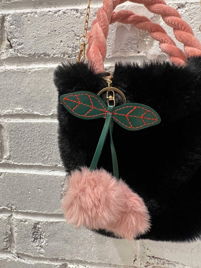 Floof Mini Bucket Bag - Black