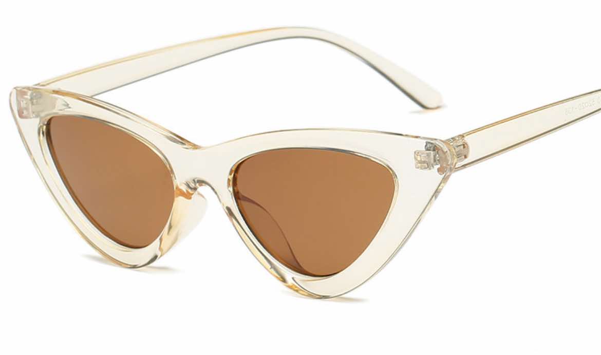 Fierce Kitty Sunnies - Champagne w Coffee Lens