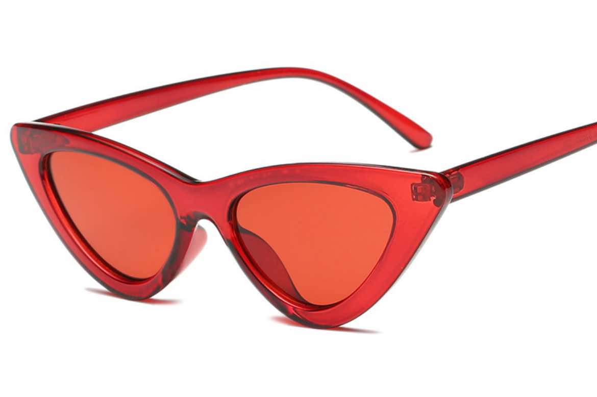 Fierce Kitty Sunnies - Cherry Candy w Red Lens