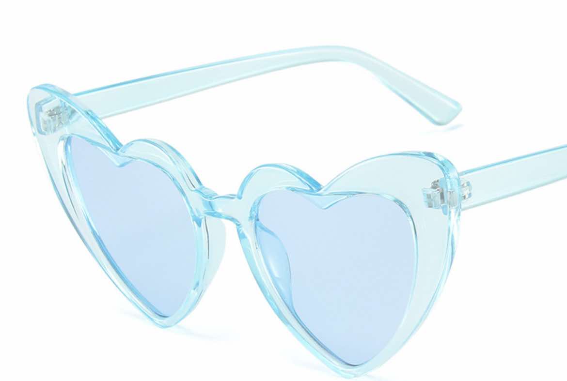 Big Love Sunnies - Turquoise Sea w Blue Lens
