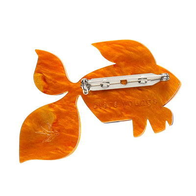 Erstwilder x Clare Youngs - A Goldfish Named Silence Brooch