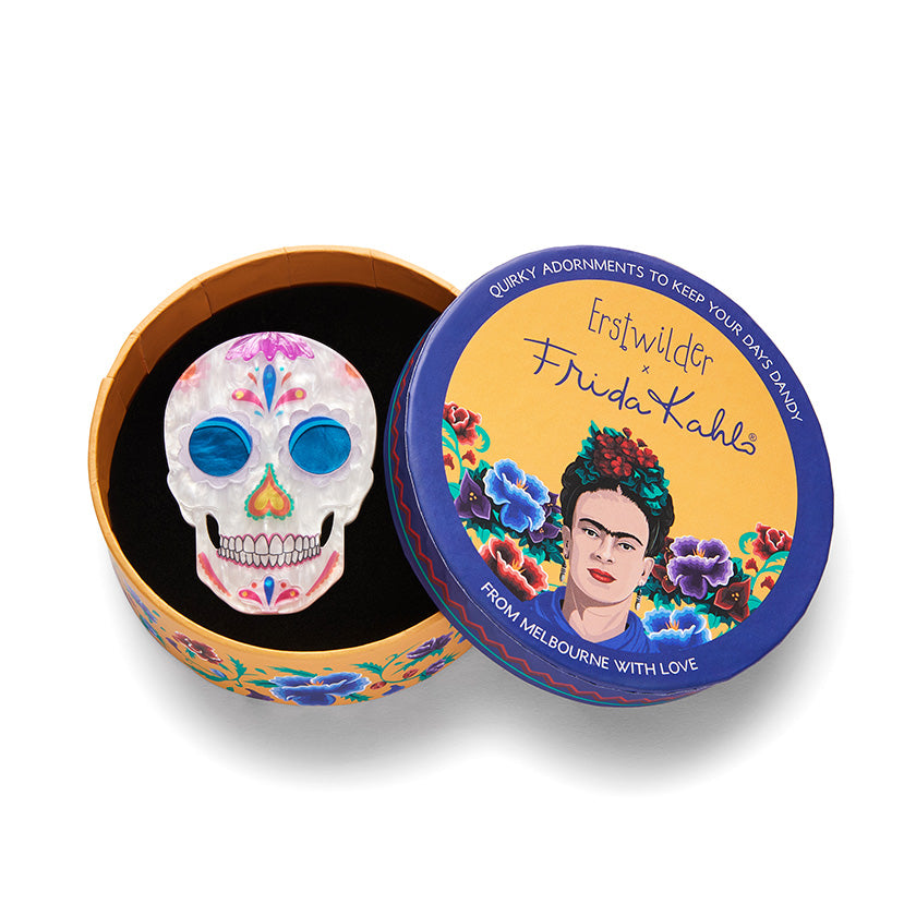 Erstwilder Frida Kahlo -  Dia De Los Muertos Brooch