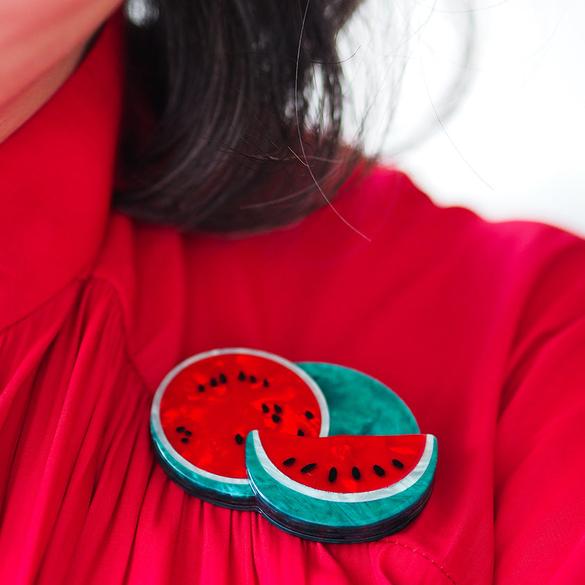 Erstwilder Frida Kahlo -  Viva la Vida Watermelons Brooch