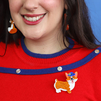 Erstwilder London Calling - Susan the Corgi Brooch