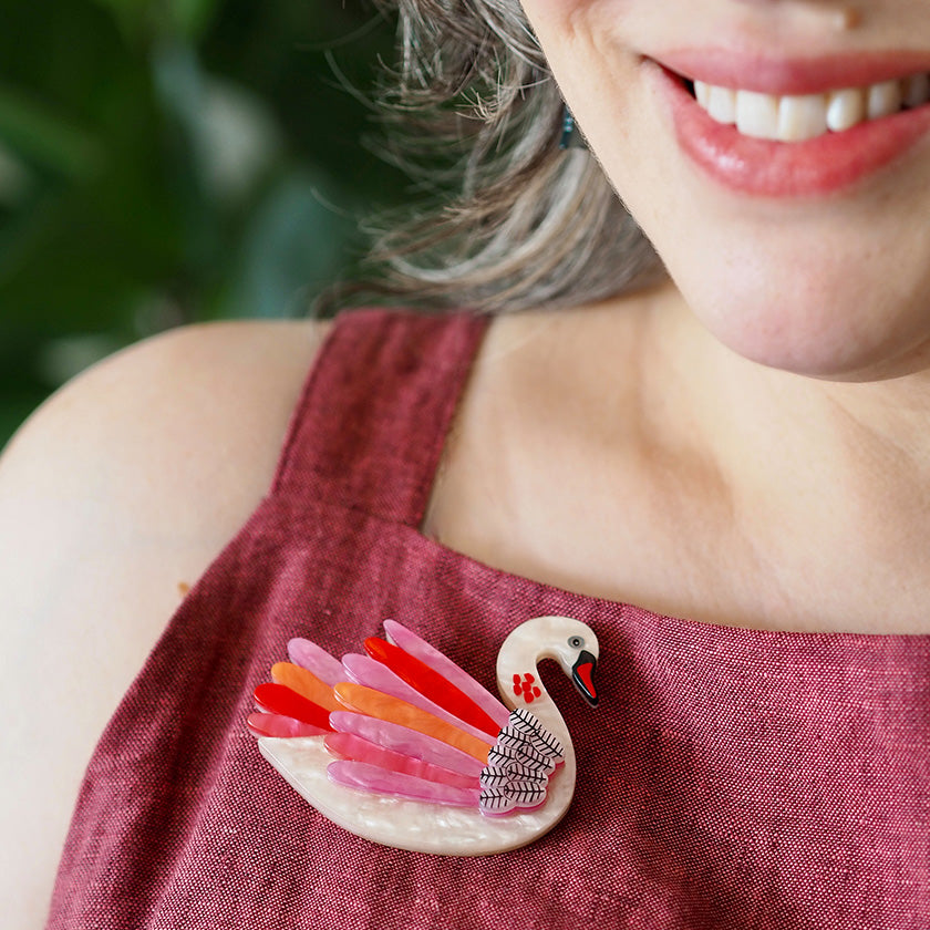 Erstwilder x Jocelyn Proust - Serene Swan Brooch