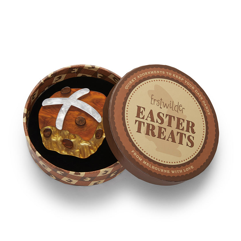 Erstwilder Hot Cross Cravings Brooch