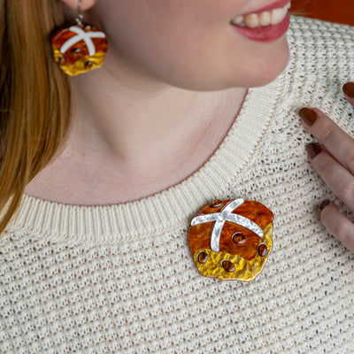 Erstwilder Hot Cross Cravings Brooch