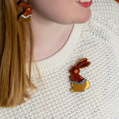 Erstwilder Cocoa the Bunny Brooch