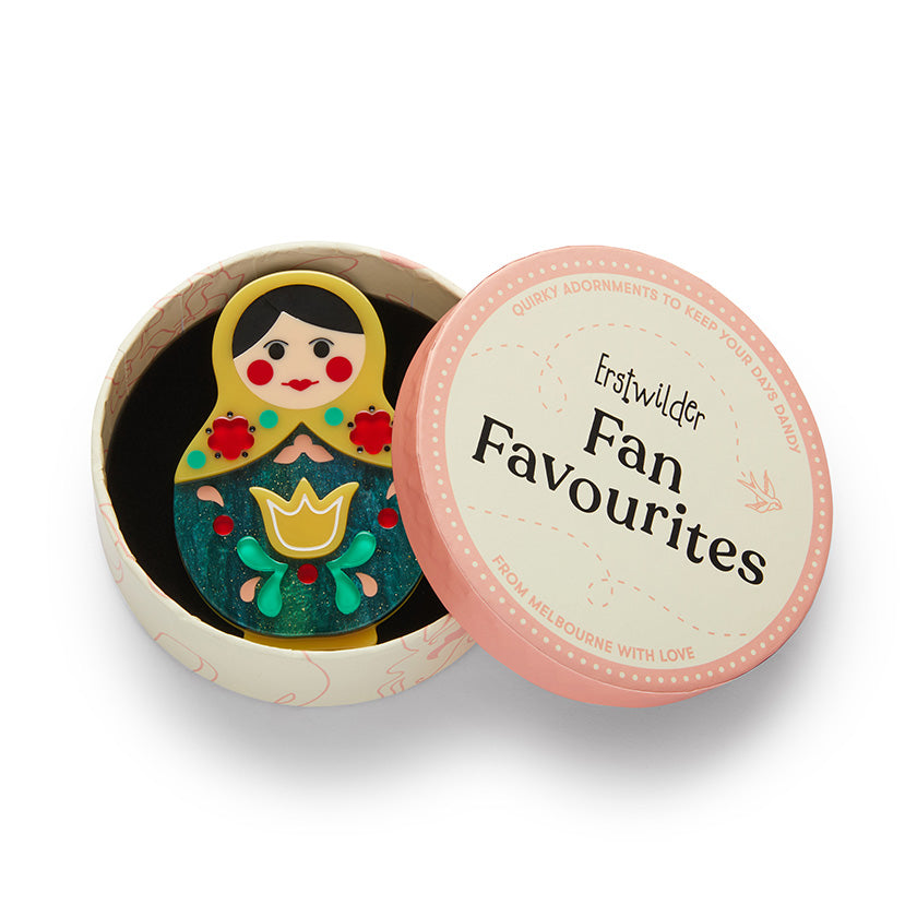Erstwilder Fan Favourites - Matryoshka Memories Toy Brooch
