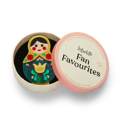 Erstwilder Fan Favourites - Matryoshka Memories Toy Brooch