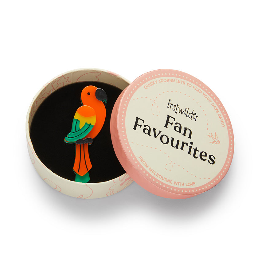 Erstwilder Fan Favourites - Pancha’s Parrot Brooch