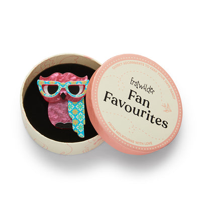 Erstwilder Fan Favourites - Waldo the Wacky Wise Owl Brooch