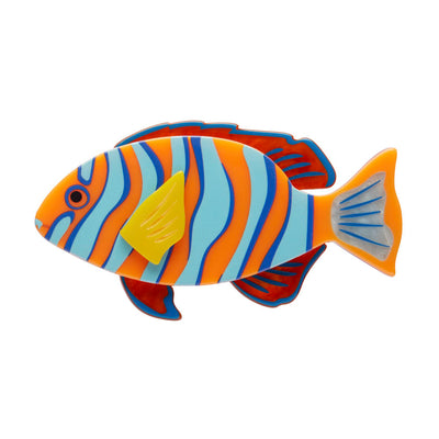 Erstwilder Great Barrier Reef - Harlequin Tuskfish Brooch