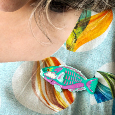 Erstwilder Great Barrier Reef - Bleeker's Parrotfish Brooch