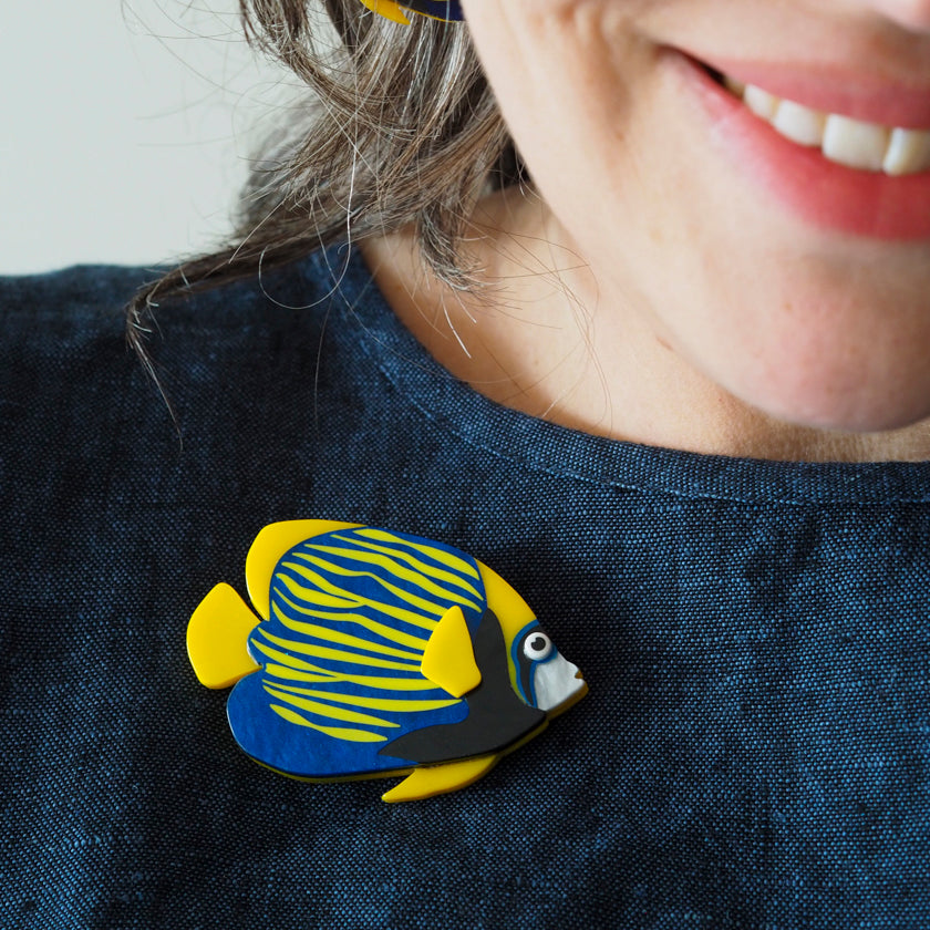 Erstwilder Great Barrier Reef - Emperor Angelfish Brooch