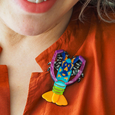 Erstwilder Great Barrier Reef - Tropical Rock Lobster Brooch