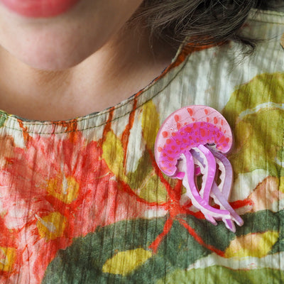 Erstwilder Great Barrier Reef - Mauve Stinger Jellyfish Brooch