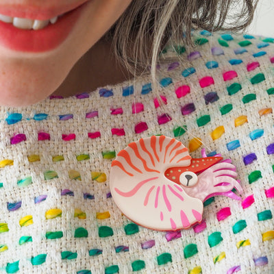 Erstwilder Great Barrier Reef - Chambered Nautilus Brooch