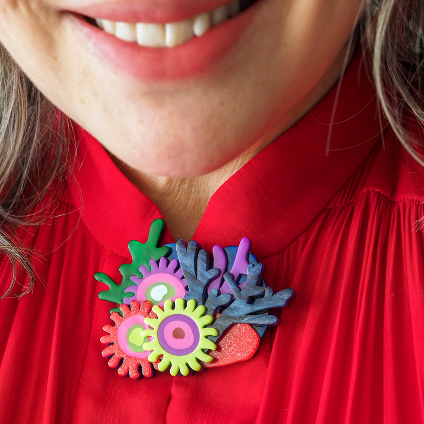Erstwilder Great Barrier Reef - Deep Reef Corals Brooch