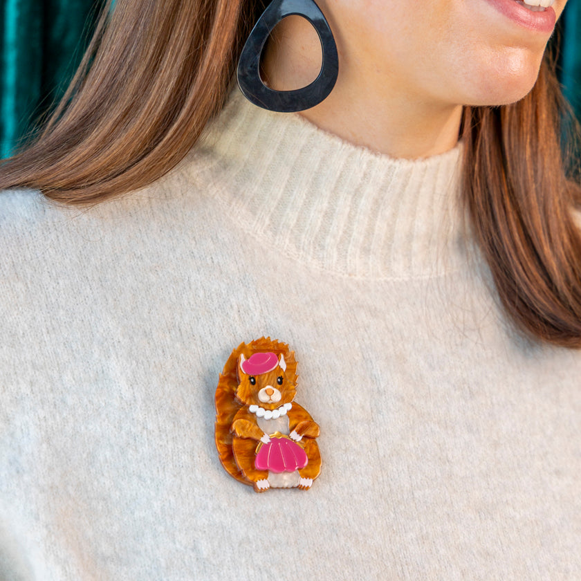 Erstwilder x Lucia Heffernan - The Sophisticated Squirrel Brooch