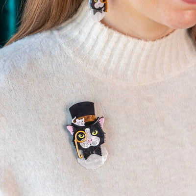Erstwilder x Lucia Heffernan - The Posh Pussycat Brooch