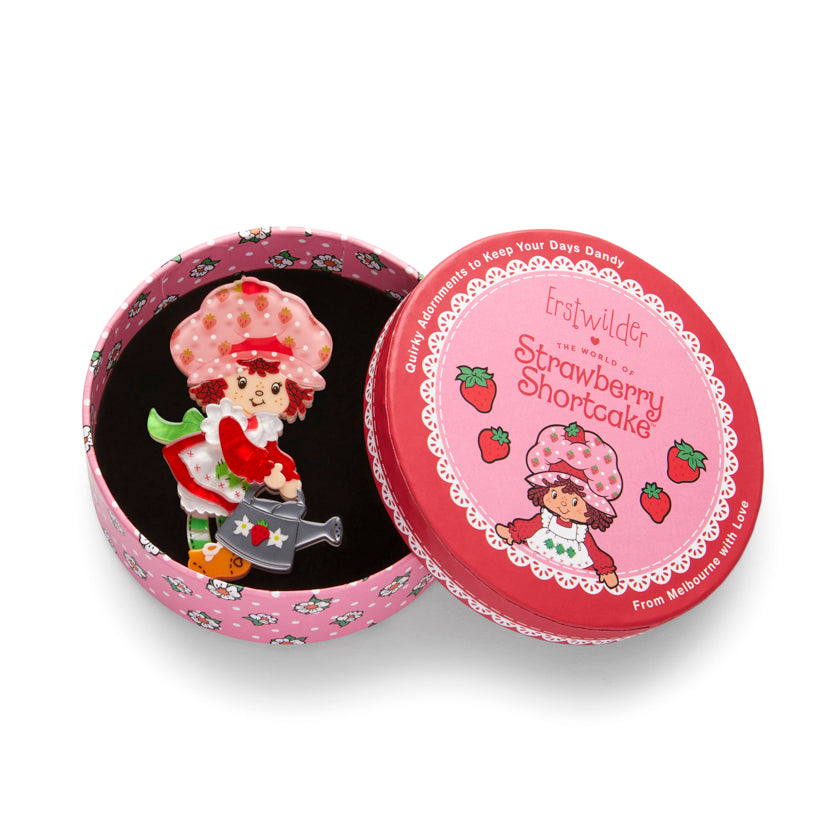 Erstwilder x Strawberry Shortcake - Strawberry Gardening Brooch