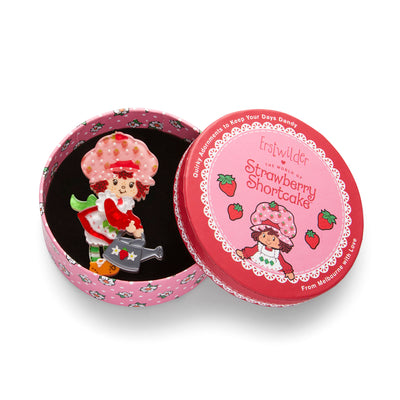 Erstwilder x Strawberry Shortcake - Strawberry Gardening Brooch