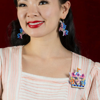 Erstwilder - A Day at the Fair - Meowy Go-Round Brooch