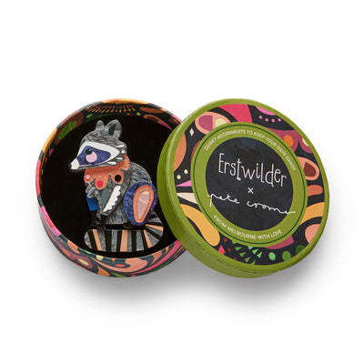 Erstwilder x Pete Cromer - The Resourceful Raccoon Brooch