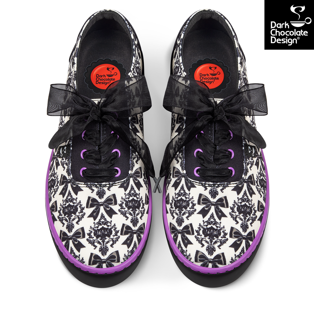 Hot Chocolate Design - Bow-Tique Noir Sneakers