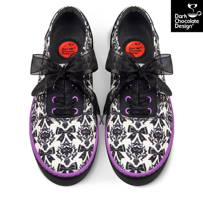 Hot Chocolate Design - Bow-Tique Noir Sneakers