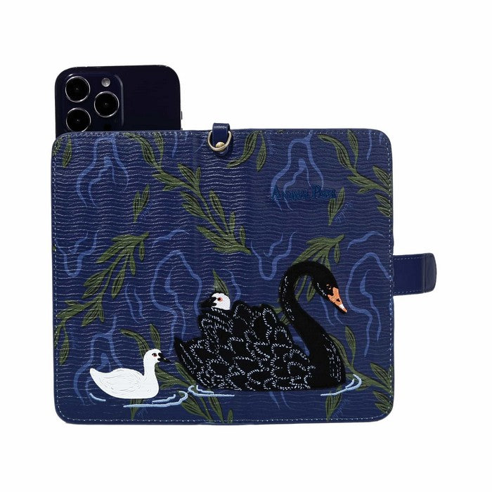 Vendula Animal Park - Black Swan Universal Flip Phone Case