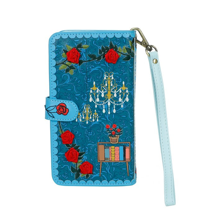 Vendula Vintage Rose Universal Flip Phone Wallet