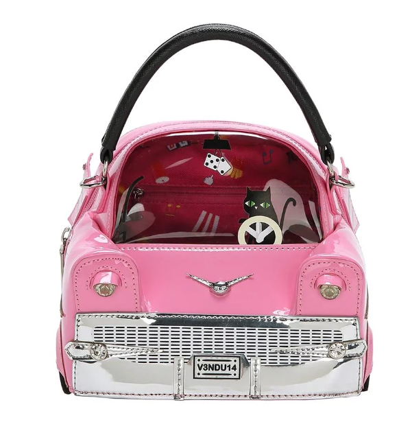 Vendula Kitty's Drive In Movie - Catablanca Catillac Top Handle Bag