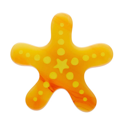 Erstwilder Great Barrier Reef - Orange Starfish Simplified Mini Brooch