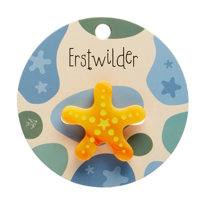 Erstwilder Great Barrier Reef - Orange Starfish Simplified Mini Brooch