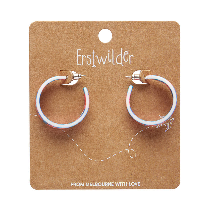 Erstwilder - Dahlia Hoop Stud Earrings