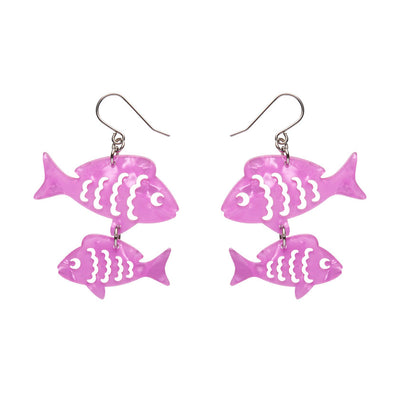 Erstwilder Great Barrier Reef - Fish Friends Drop Earrings - Pink