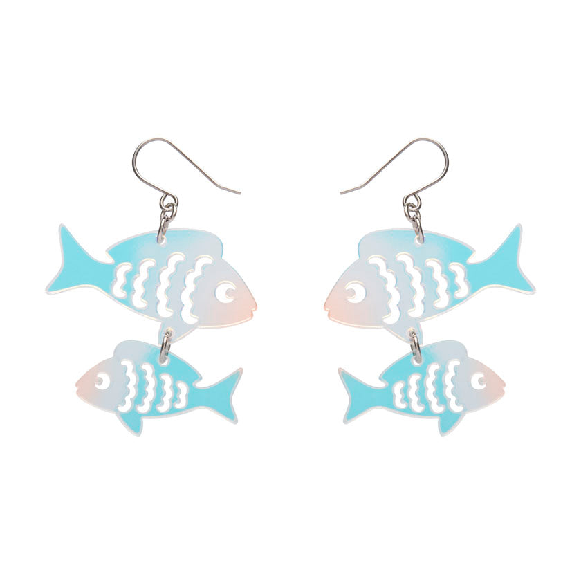 Erstwilder Great Barrier Reef - Fish Friends Drop Earrings - Iridescent