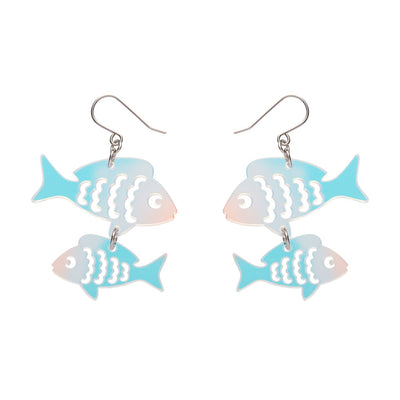 Erstwilder Great Barrier Reef - Fish Friends Drop Earrings - Iridescent