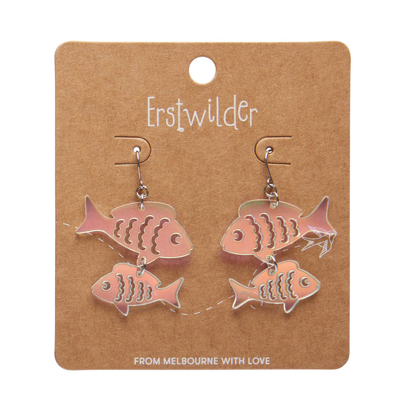 Erstwilder Great Barrier Reef - Fish Friends Drop Earrings - Iridescent