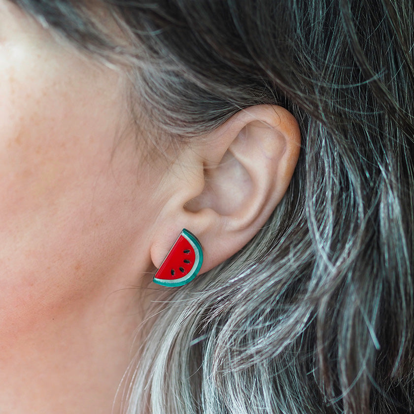 Erstwilder Frida Kahlo-  Viva La Vida Watermelons Stud Earrings
