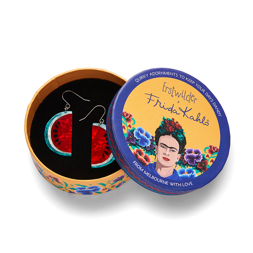 Erstwilder Frida Kahlo- Viva la Vida Watermelons Drop Earrings